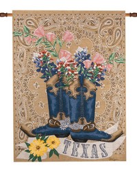 Texas Bluebonnet Los26x36 Wallhanging by   