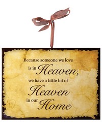 Heaven Home  Inspirational Plaque  S3 by   