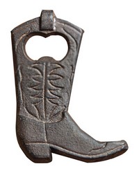 Cast Iron Cowboy Boot Bottle Opener Set Of 4 by   