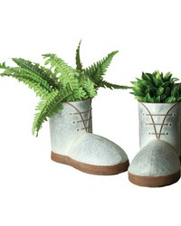 Metal Boots Planter S2 by   
