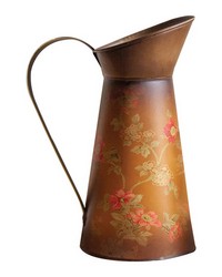 Metal Pitcher Fall Floral by   