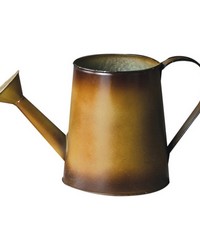 Metal Watering Can Fall Brown by   