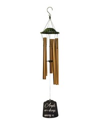Inspirational Wind Chime Bronz Ring Angels by   