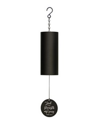 Metal Cylinder Inspirational Windchime by   