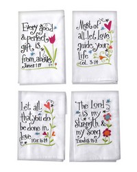 Every Good Gift Hand Towel Set Of 4 by   