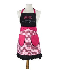 Wine Classy People Word Apron by   