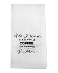 Coffee And Jesus Tea Towel S6 by   