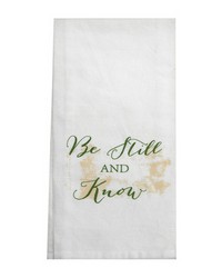 Be Still And Know Tea Towel S6 by   