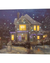 Holiday Cheer Fiber Optic Canvas by  RM Coco 