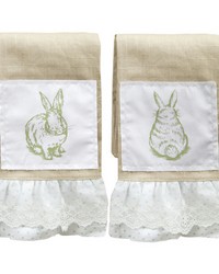 Bunnies Tea Towel Asst S2 by   