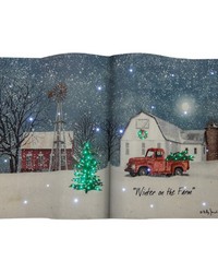 Winter On The Farm Fiber Optic Book by   
