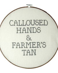 Farmers Tan Embroidery Loop Sign S by   