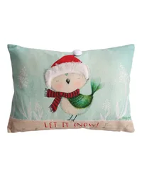 Let It Snow Pillow 18x13 by   