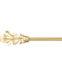 Grande Rod Gold Leaf Finial Rod by   