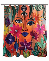 The Seer 71x74 Shower Curtain by   