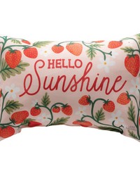 Strawberry Fields 12.5x8.5 Word Pillow- Climaweave by   