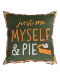 Just Me Myself And Pie 12x12 Pillow by   