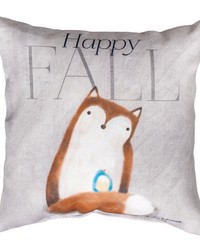 Happy Fall 12 Climaweave Pillow by   
