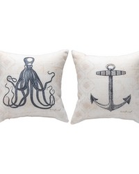 Nautical Wonder 12x12 Climaweave Pillow by   