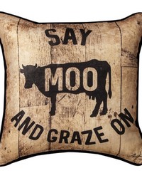 Rustic Farm Just Moo 12pw Dtf by   