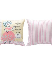 Retro Chick -she Decided Sh Could...9x9 Climaweave Pw by   