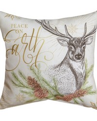 Winter Pine 12x12 Pillow by  RM Coco 
