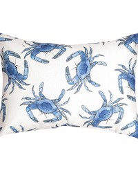 Blue Crab Rect Pillow by   