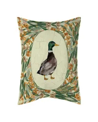 Duck Portrat Mallard 13x18 Climaweave Pillow by   