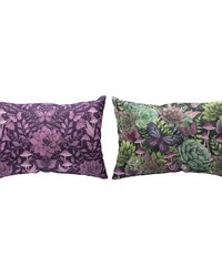 Dark Succulents 18x13 Climaweave Pillow by   