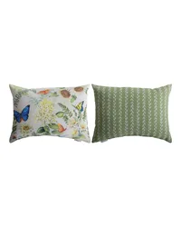 Flutter And Flowers 18x13 Climaweave Pillow by   