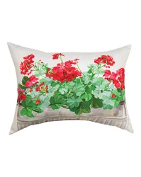 Geraniums 18x13 Climaweave Pillow by   