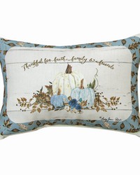 Happy Fall Faith 18x13 Climaweave Pillow by   