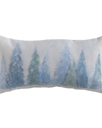 Holiday Tidings - Line Os Trees 17x9 Climaweave Pillow by  York Wallcovering 