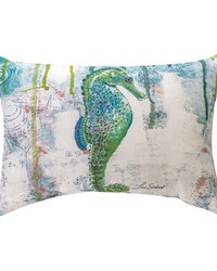 Jewels Of The Sea Sierect Dye Pillow by   