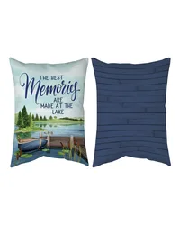 Lake Life the Best Memories13x18 Climaweave Pillow by   