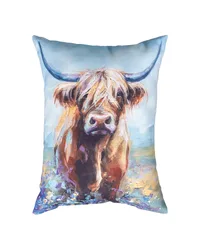 Highland Cow 13x18 In Climaweave Pillow by   