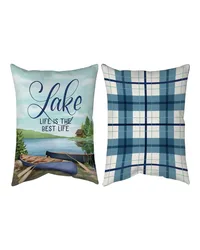 Lake Life Is The Best Life 13x18 Climaweave Pillow by   