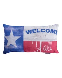 Welcome Yall Texas 17x9 Dye Pillow by   