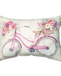 Obviously Pink Bicycle 18x13pw Climaweave by   