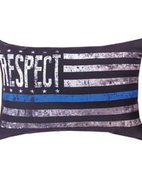Respect The Police18x13 Buck Wear Climaweave Pillow by   