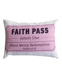 Ticket Series Faith Pass 18x13 Climaweave Pillow by   