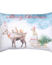 Woodland Celebration 18x13 Climaweave Pillow by   