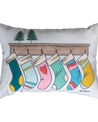 Waiting For Santa 18x13 Climaweave Pillow by   