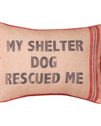 My Shelter Dog Rect Dye Pillow by   