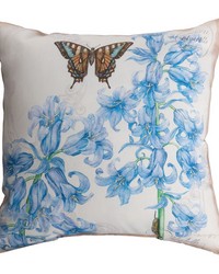 Botanical Garden - Bluebells 18 In Climaweave Pillow by   