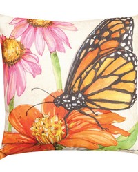 Butterfly Meadow 18in Pillow by   