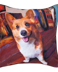 Corgi Get Low Pillow by   