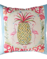 Christmas In Paradise 18 In Climaweave Pillow by   