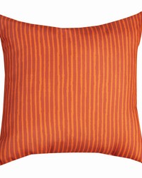 Color Splash Terra Cotta 18x18 Climaweave Pillow by   