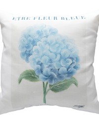 Etre Fleur Blue 18 Climaweave Pillow by   